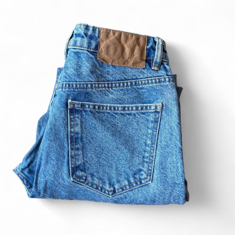 Zara Mom Jeans Womens 4 Straight High Waisted Classic 90s Light Wash Denim - Picture 7 of 7